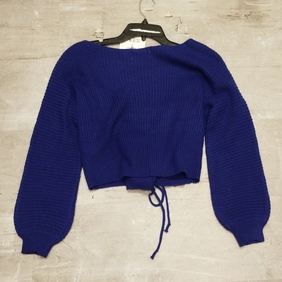 💕LF SEEK THE LABEL💕 Chunky Corset LaceUp Sweater Small S NWT - Picture 6 of 10